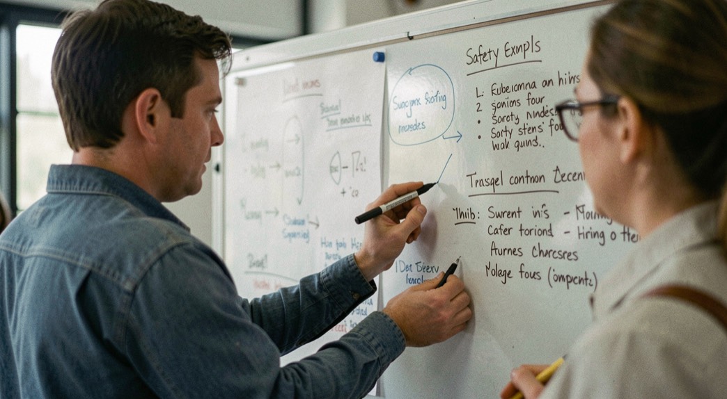 Another detail related to role clarity, call sheets and safety briefings