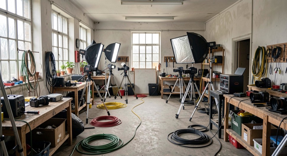 Run a short film set with a small reliable crew